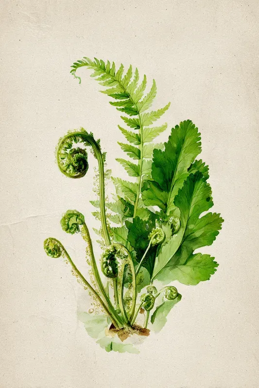 Botanical Watercolor Illustration Genera