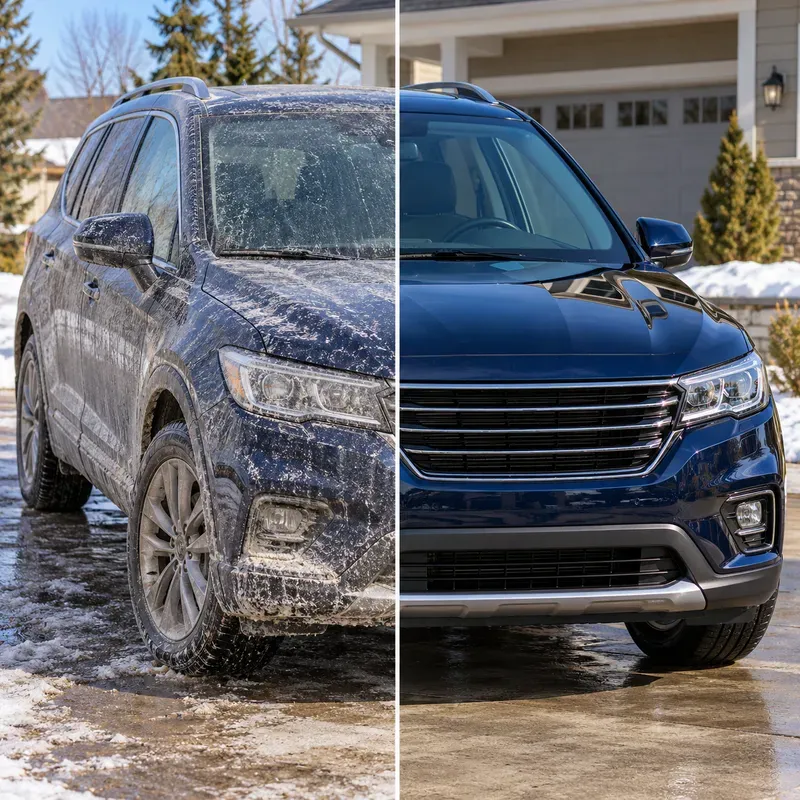 Car Detailing Dirty Vs Clean Ad Images