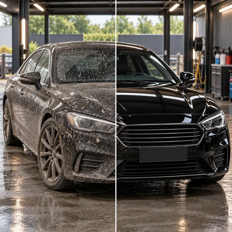 Car Detailing Dirty Vs Clean Ad Images