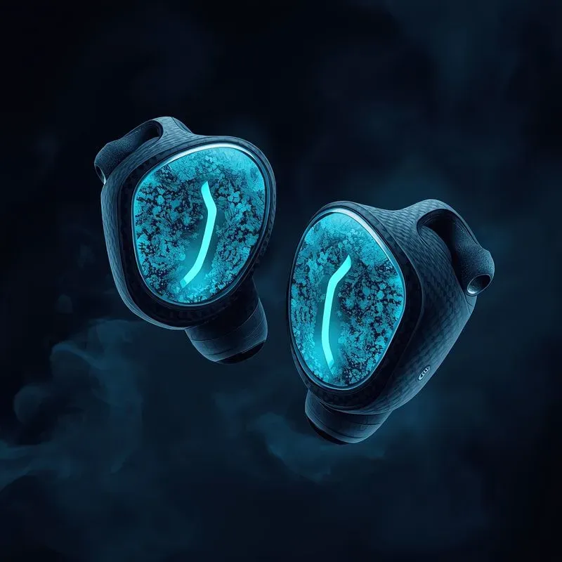 Futuristic Bioluminescent Audio Gear