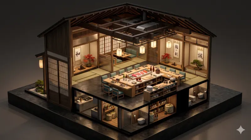 Restaurant Interior 3D Design Assets