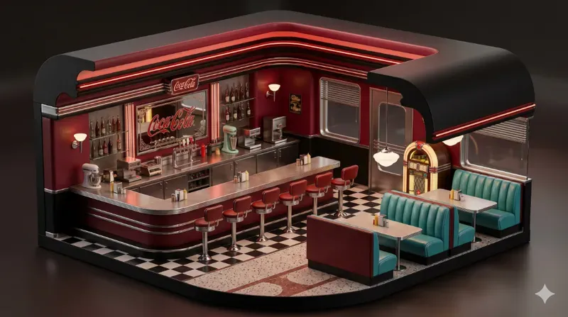 Restaurant Interior 3D Design Assets