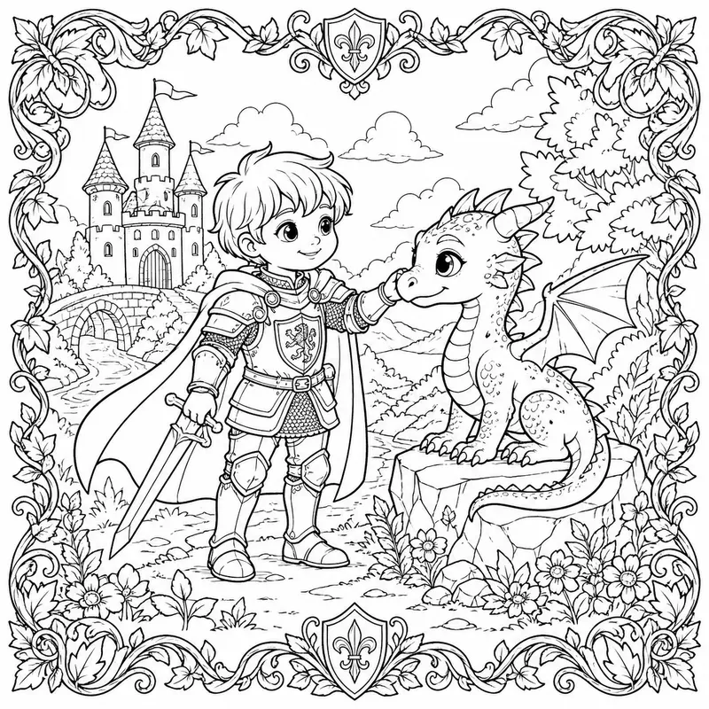 Whimsical Fairytale Coloring