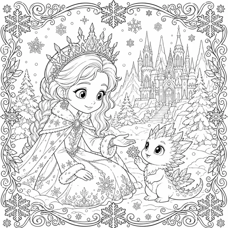 Whimsical Fairytale Coloring