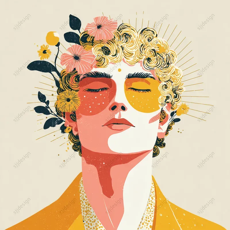 Vintage Modern Folk Art Illustrations