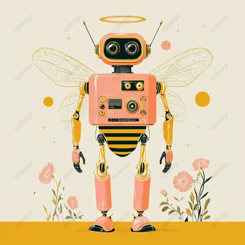 Vintage Modern Folk Art Illustrations