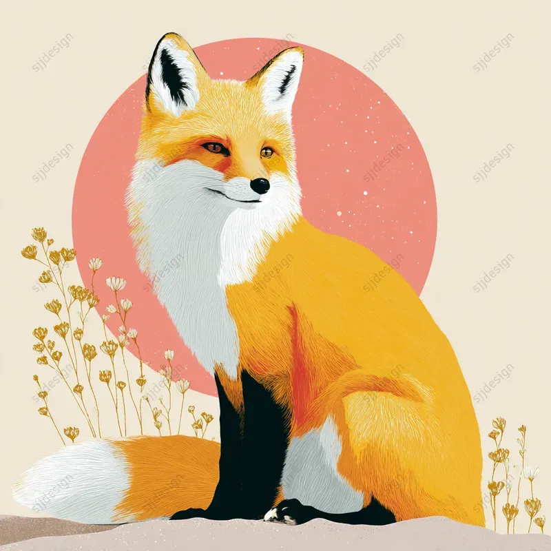 Vintage Modern Folk Art Illustrations