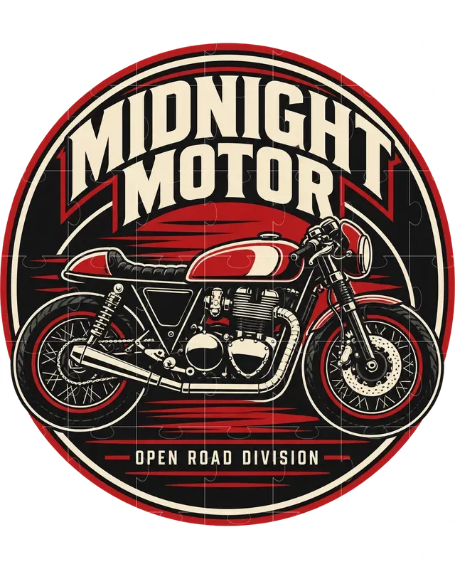 Moto Garage Emblem Tshirt Generator