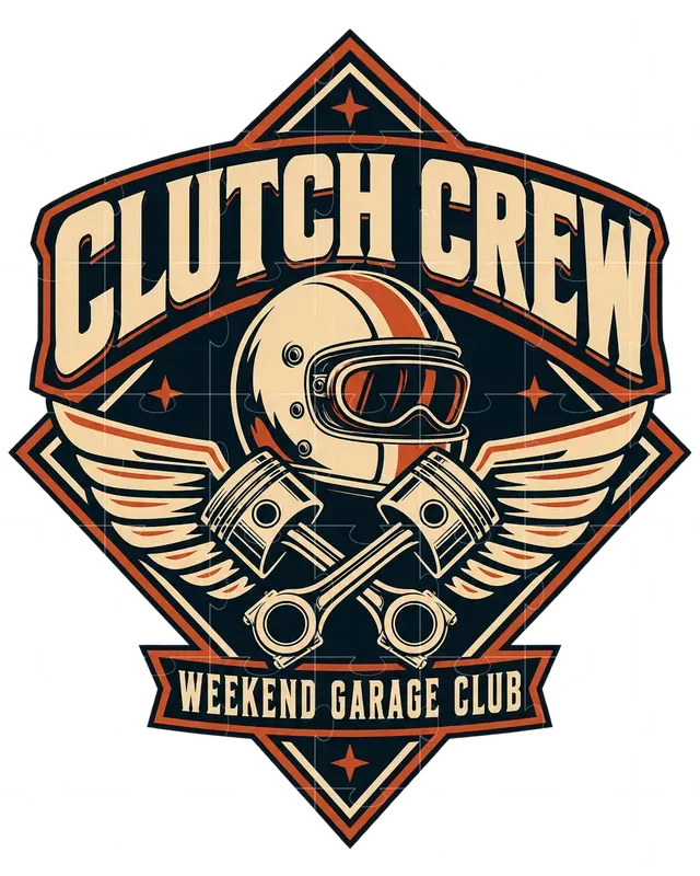 Moto Garage Emblem Tshirt Generator