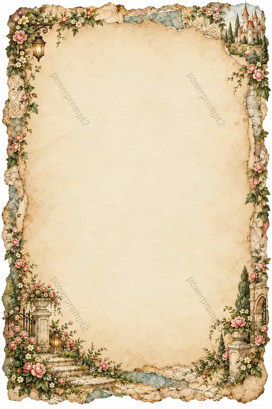 Vintage Storybook Journal Borders