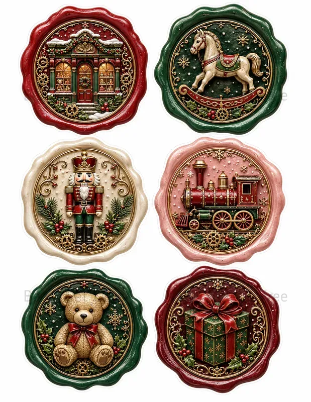 Printable Faux Wax Seal Medallions