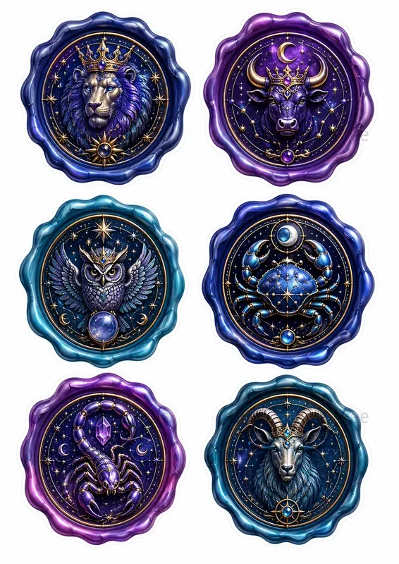 Printable Faux Wax Seal Medallions