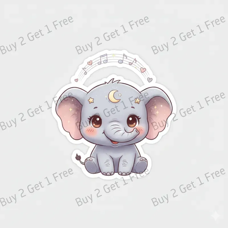 Kawaii Characters Valentine Stickers