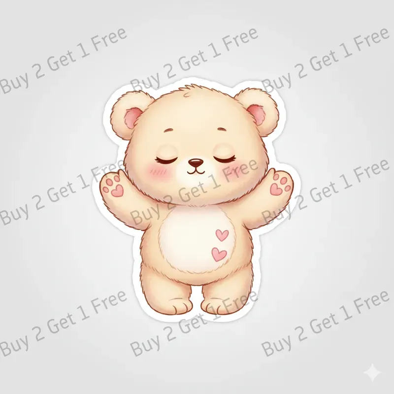 Kawaii Characters Valentine Stickers