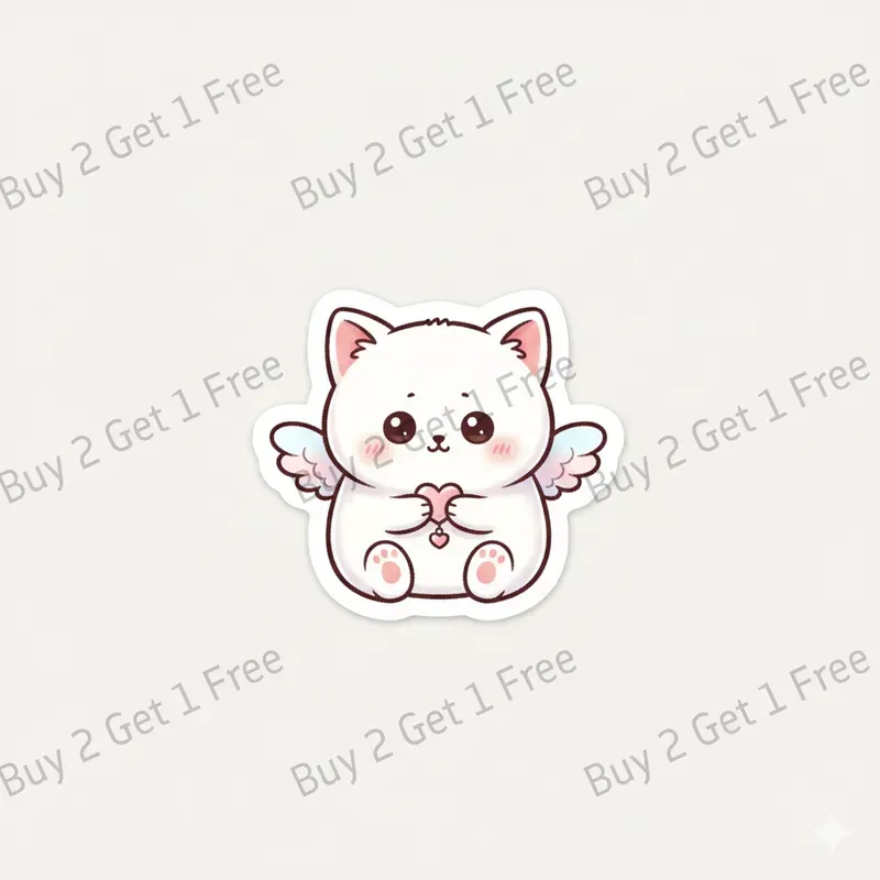 Kawaii Characters Valentine Stickers
