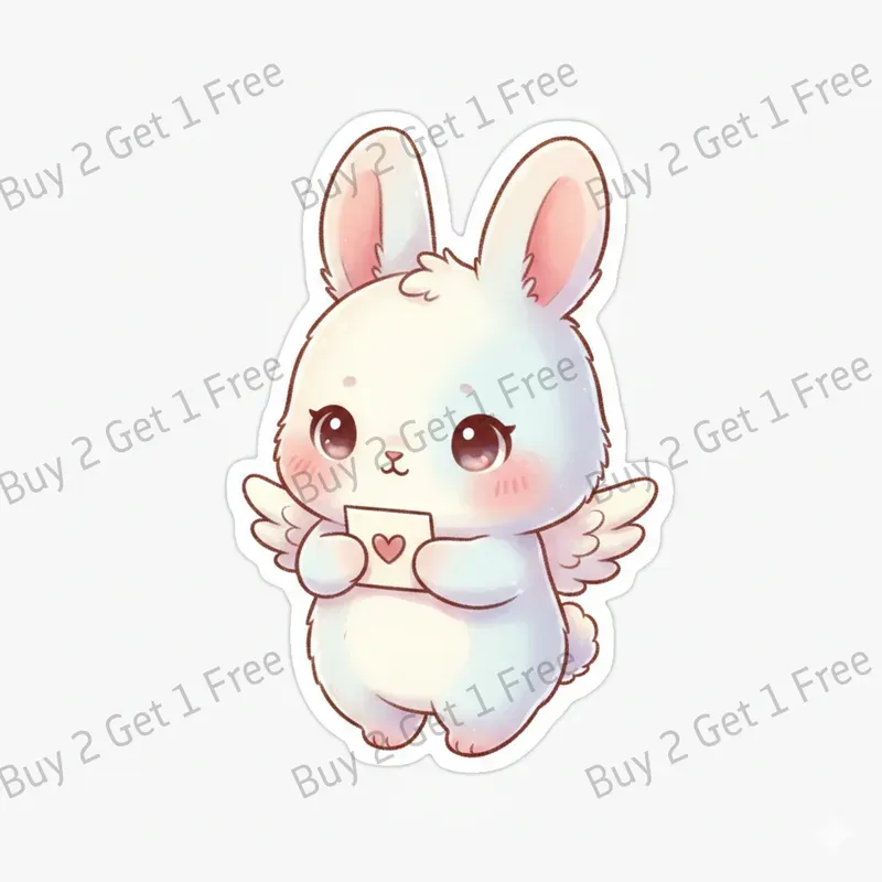 Kawaii Characters Valentine Stickers