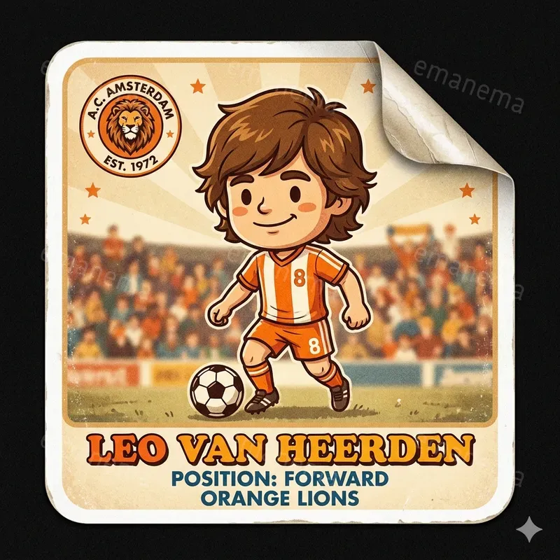 1970s Style Soccer Card Stickers
