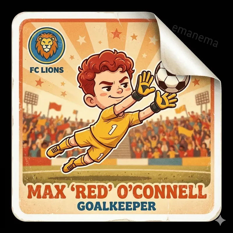 1970s Style Soccer Card Stickers