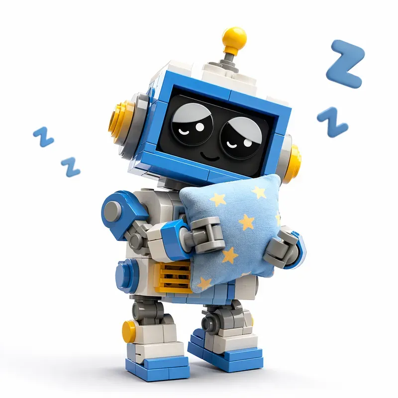 Cute Legostyle Robot Characters