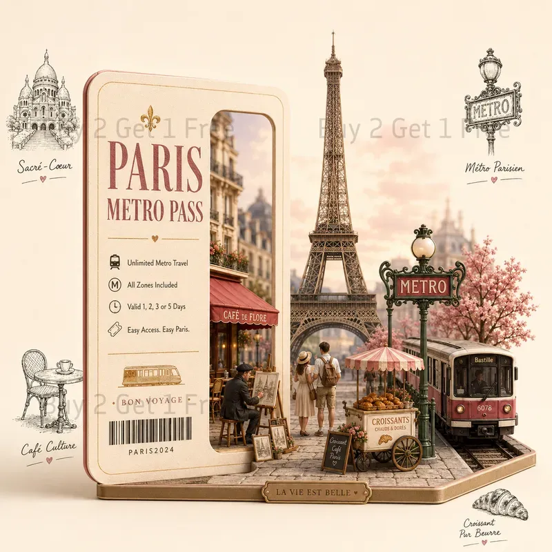 Travel Card Landmark Posters
