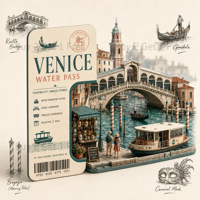 Travel Card Landmark Posters
