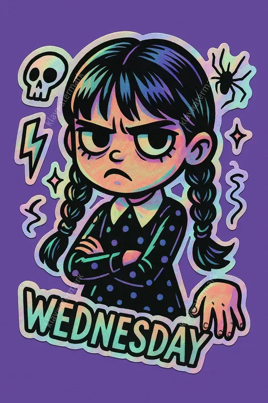 Holographic Stickers Famous Characters