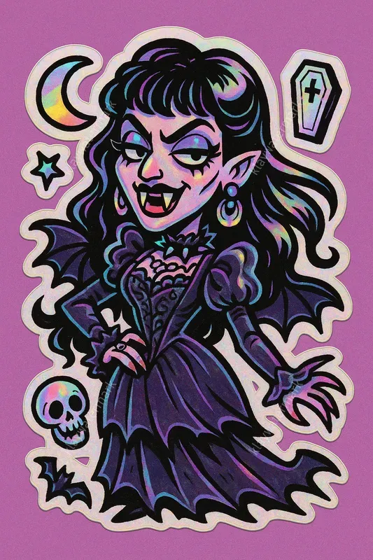 Holographic Stickers Famous Characters