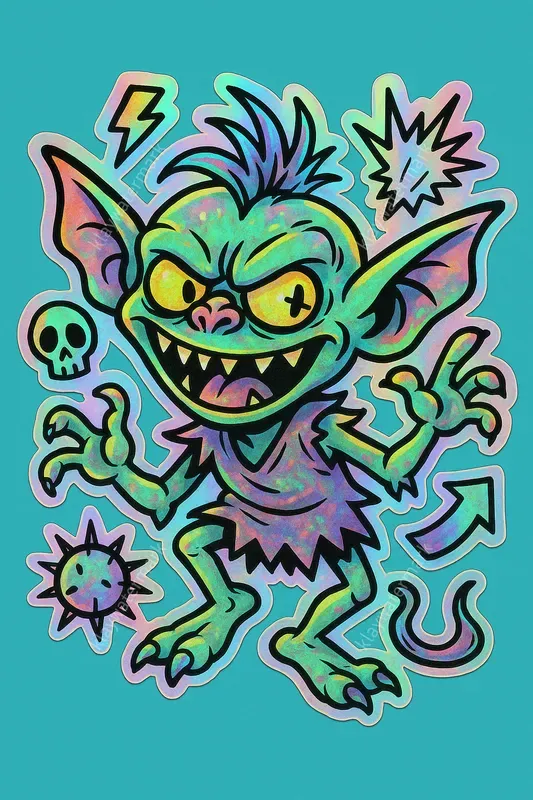Holographic Stickers Famous Characters