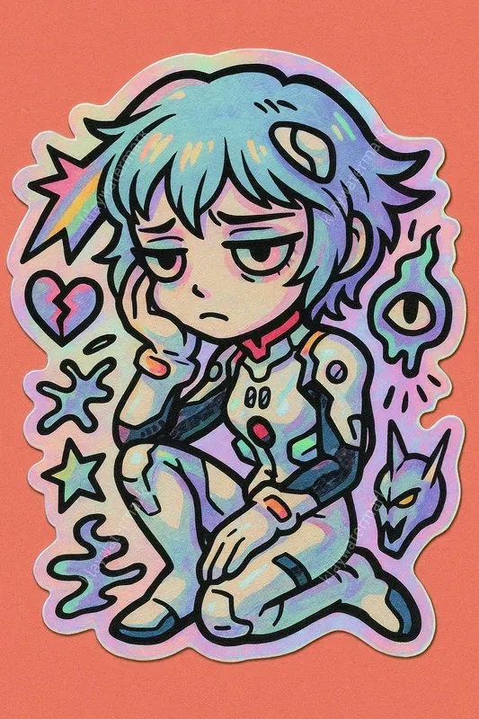 Holographic Stickers Famous Characters