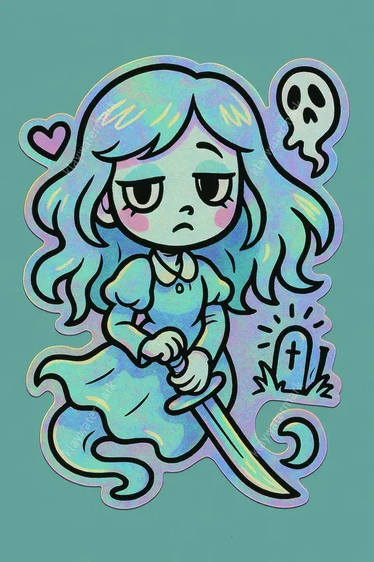 Holographic Stickers Famous Characters