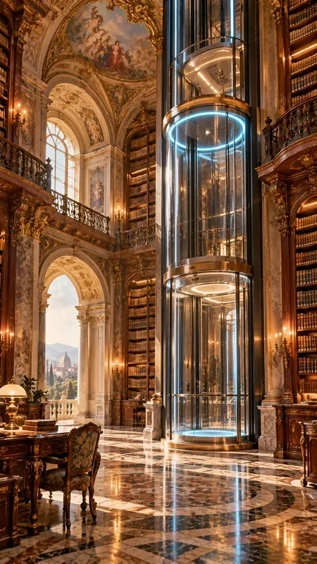 Old Palazzos Utopia And Futuristic Objects