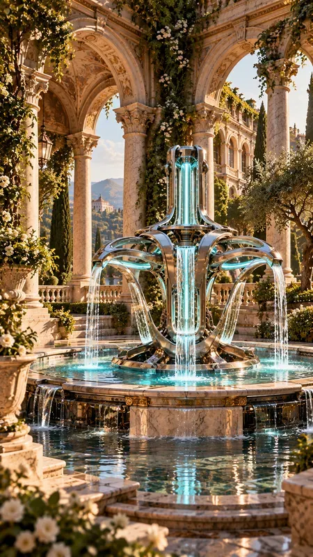 Old Palazzos Utopia And Futuristic Objects