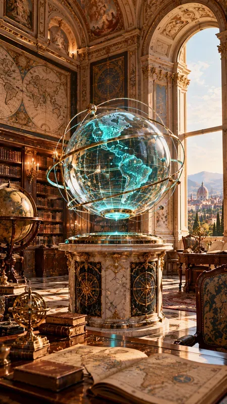 Old Palazzos Utopia And Futuristic Objects