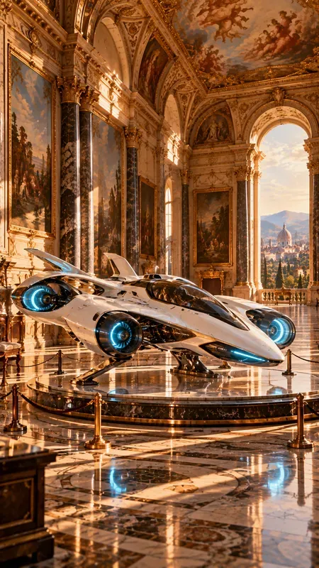 Old Palazzos Utopia And Futuristic Objects