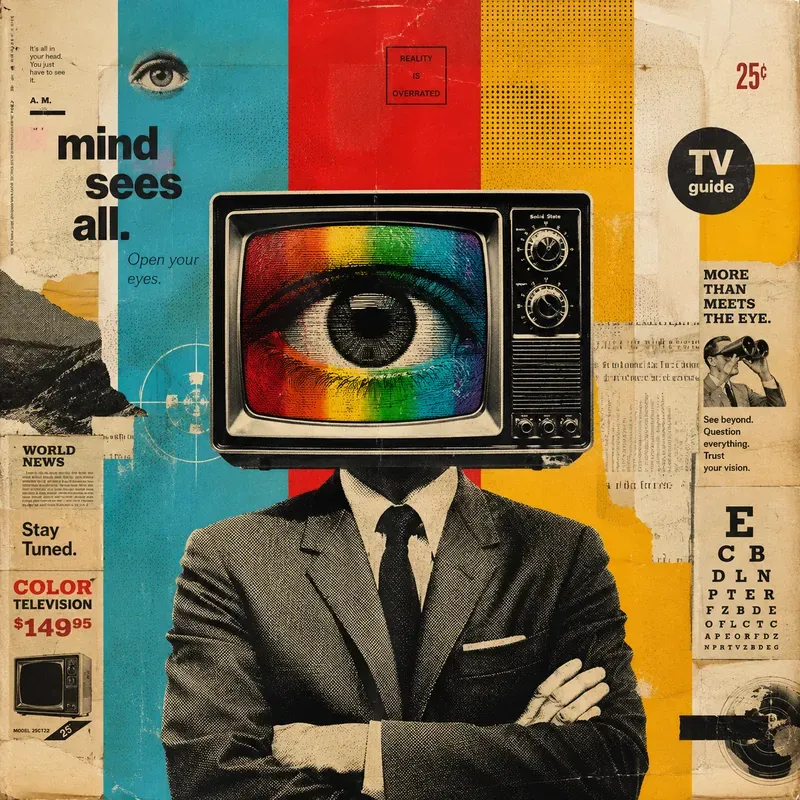 Vintage Surreal Retro Collage Posters