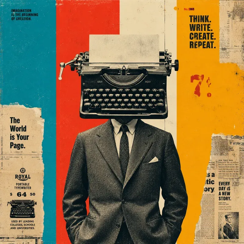 Vintage Surreal Retro Collage Posters