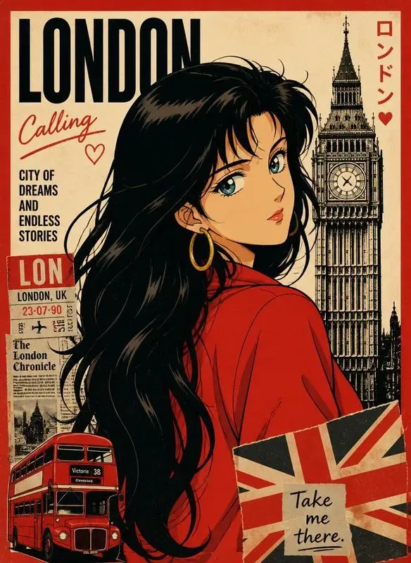 90s Retro Anime Posters