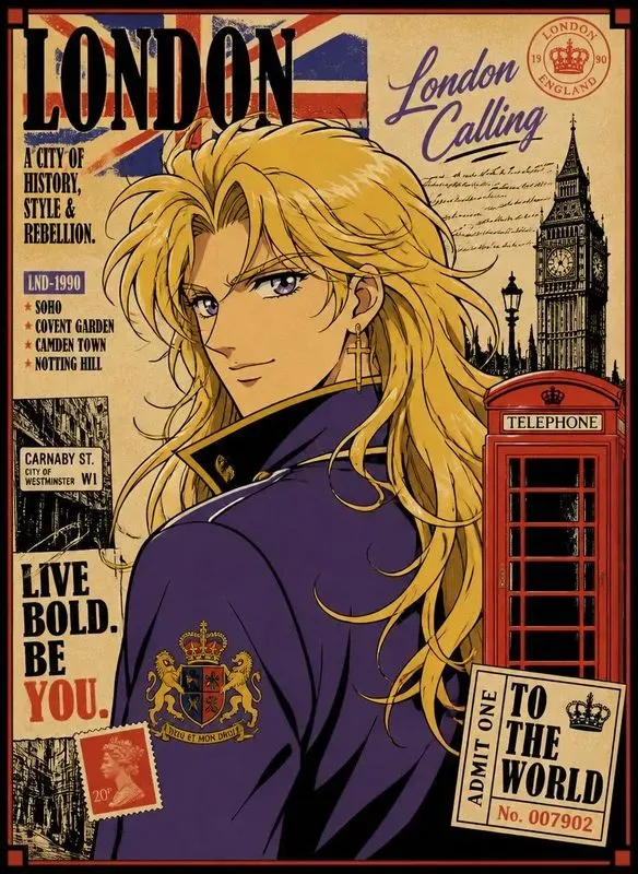 90s Retro Anime Posters