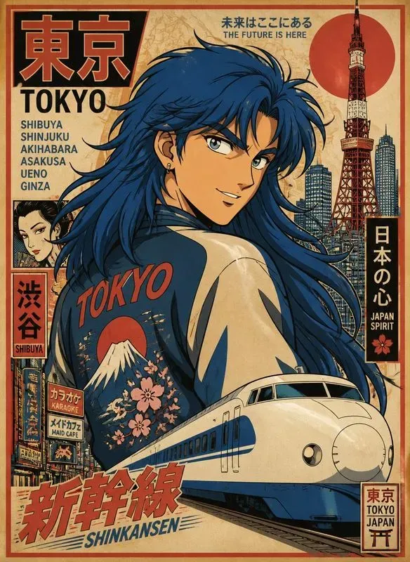 90s Retro Anime Posters