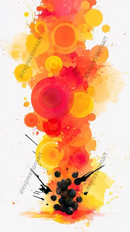 Explosive Abstract Culinary Art