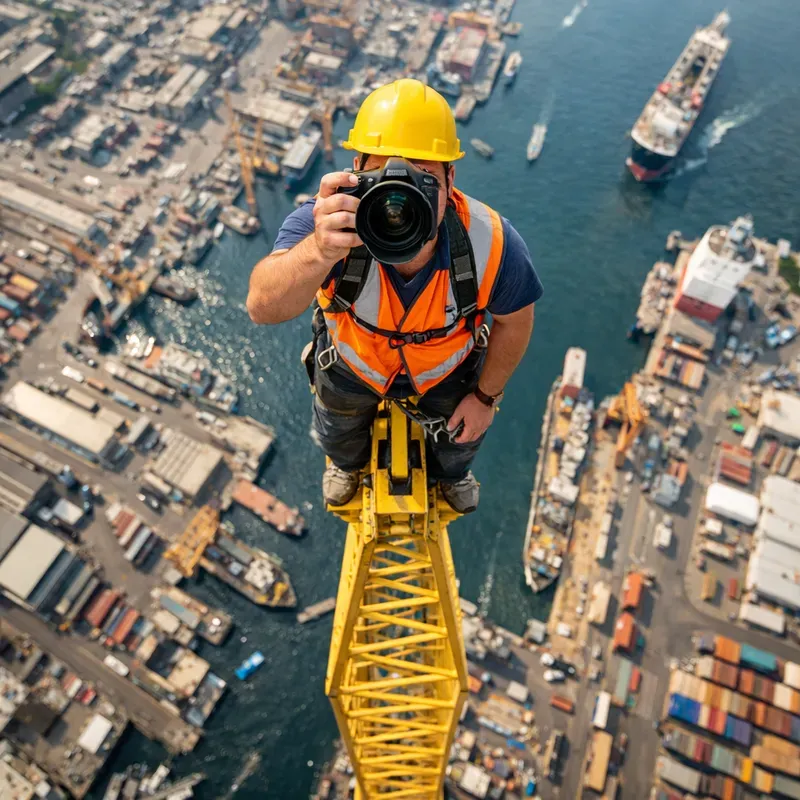 Epic Vertigo Aerial Selfies