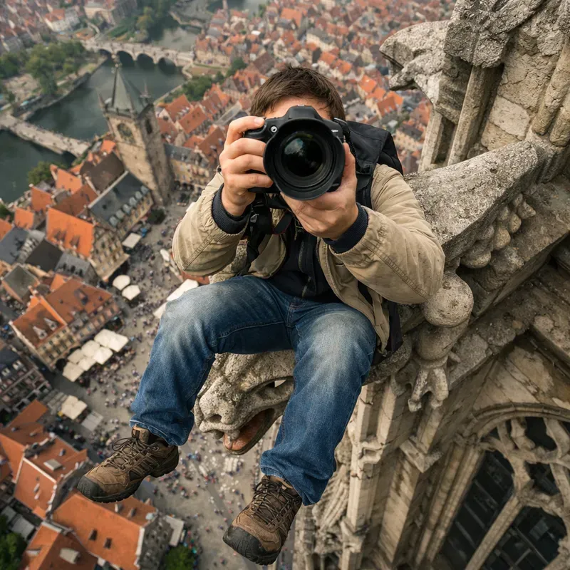 Epic Vertigo Aerial Selfies