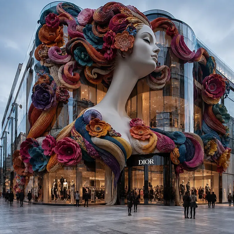 Surreal Textile Fashion Facades