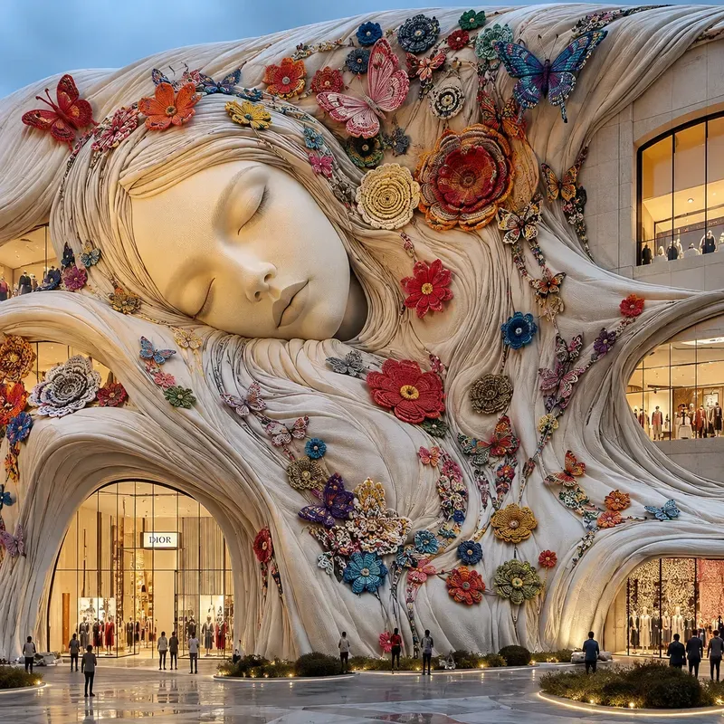 Surreal Textile Fashion Facades