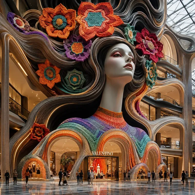 Surreal Textile Fashion Facades