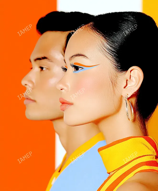 Bold Colorblock Beauty Portraits