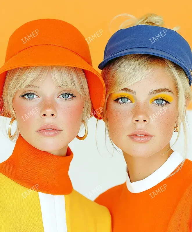 Bold Colorblock Beauty Portraits