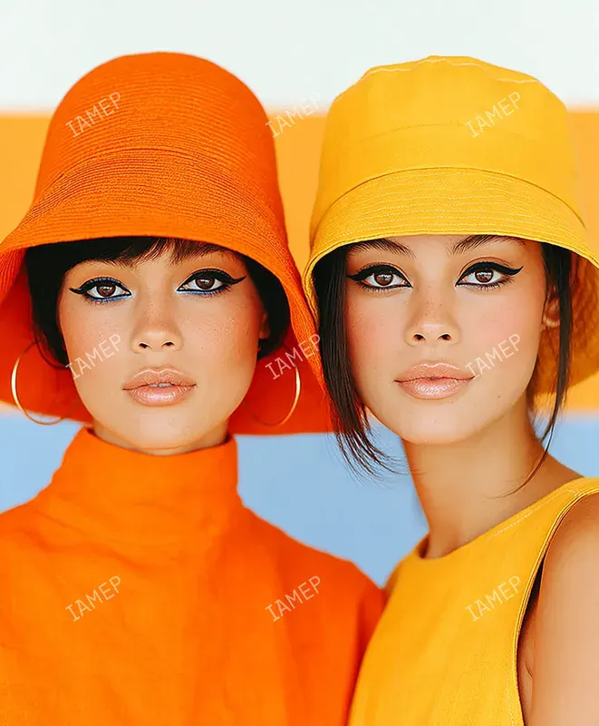 Bold Colorblock Beauty Portraits