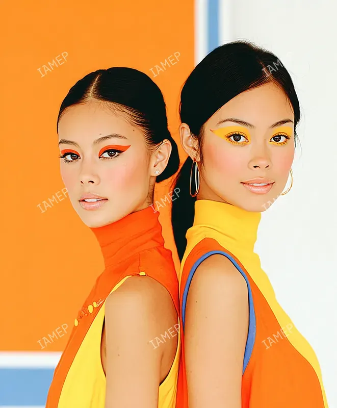 Bold Colorblock Beauty Portraits