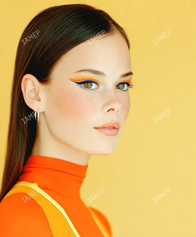 Bold Colorblock Beauty Portraits
